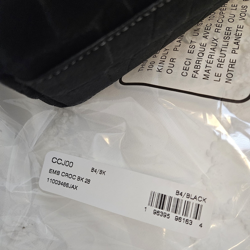 NWT Coach Brooklyn 28 Croc Embossed Suede - Picture 9 of 16